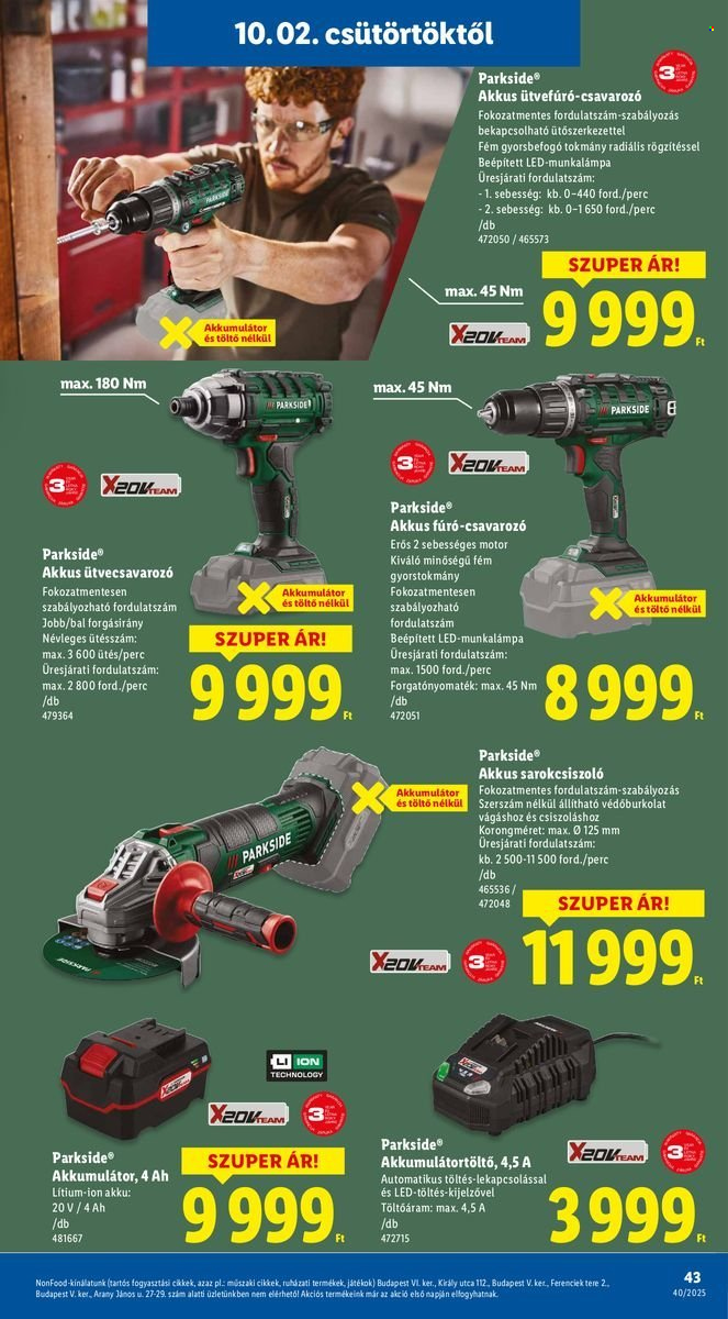 Lidl akciós újságok - 2025.10.02 - 2025.10.08. Oldal 43