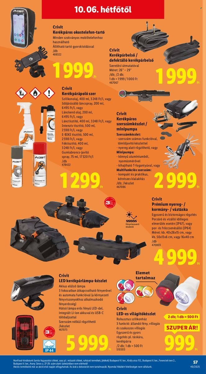 Lidl akciós újságok - 2025.10.02 - 2025.10.08. Oldal 57
