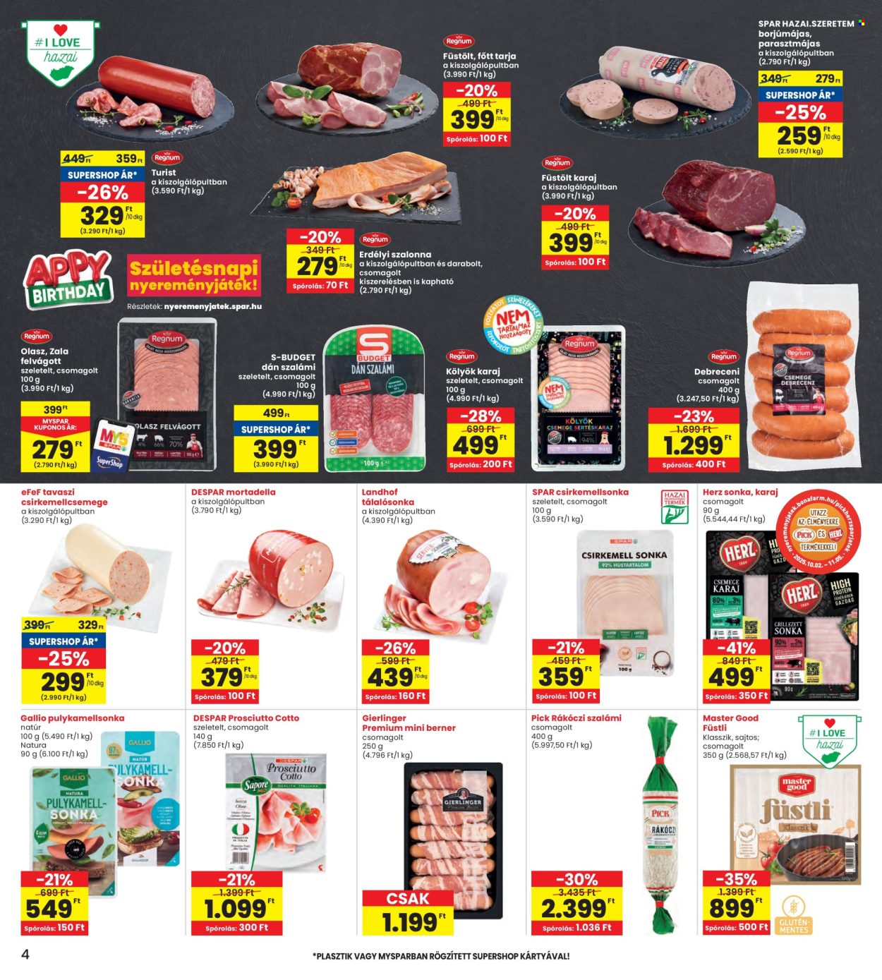 INTERSPAR akciós újságok - 2025.10.02 - 2025.10.08. Oldal 4