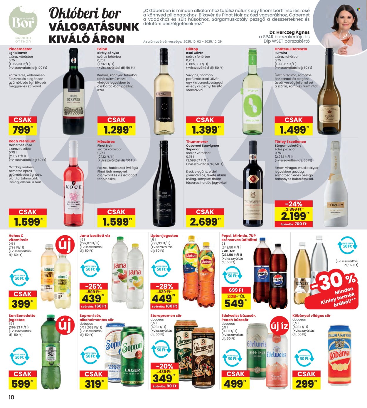 INTERSPAR akciós újságok - 2025.10.02 - 2025.10.08. Oldal 10