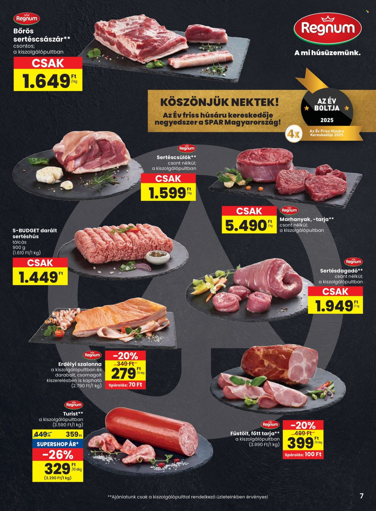 SPAR akciós újságok - 2025.10.02 - 2025.10.08. Oldal 7