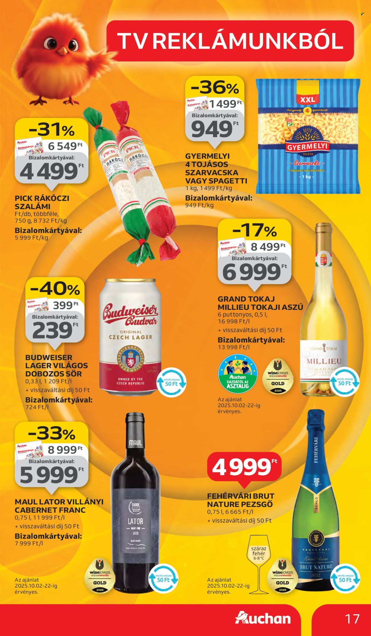 Auchan akciós újságok - 2025.10.02 - 2025.10.08. Oldal 17