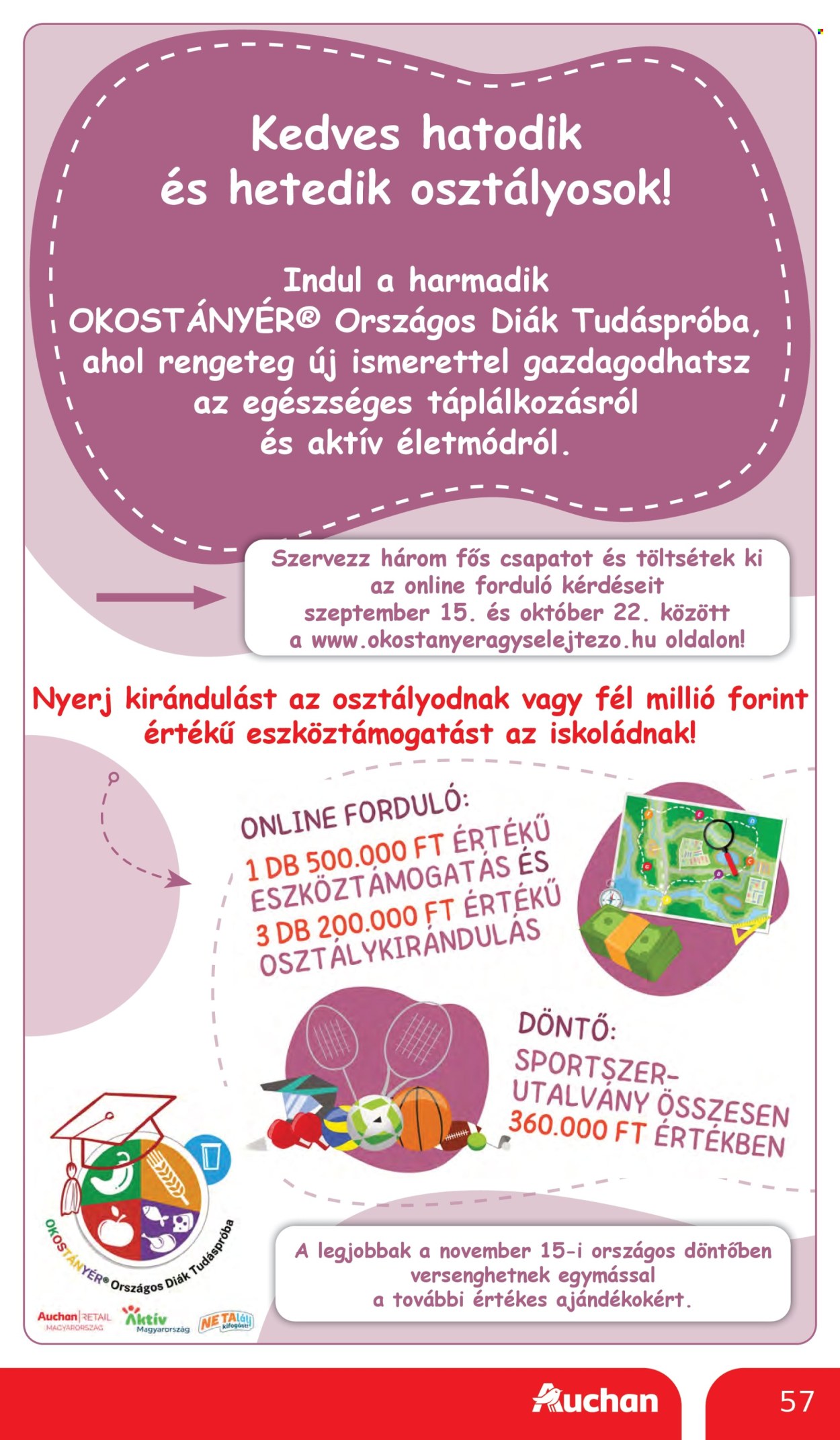 Auchan akciós újságok - 2025.10.02 - 2025.10.08. Oldal 57