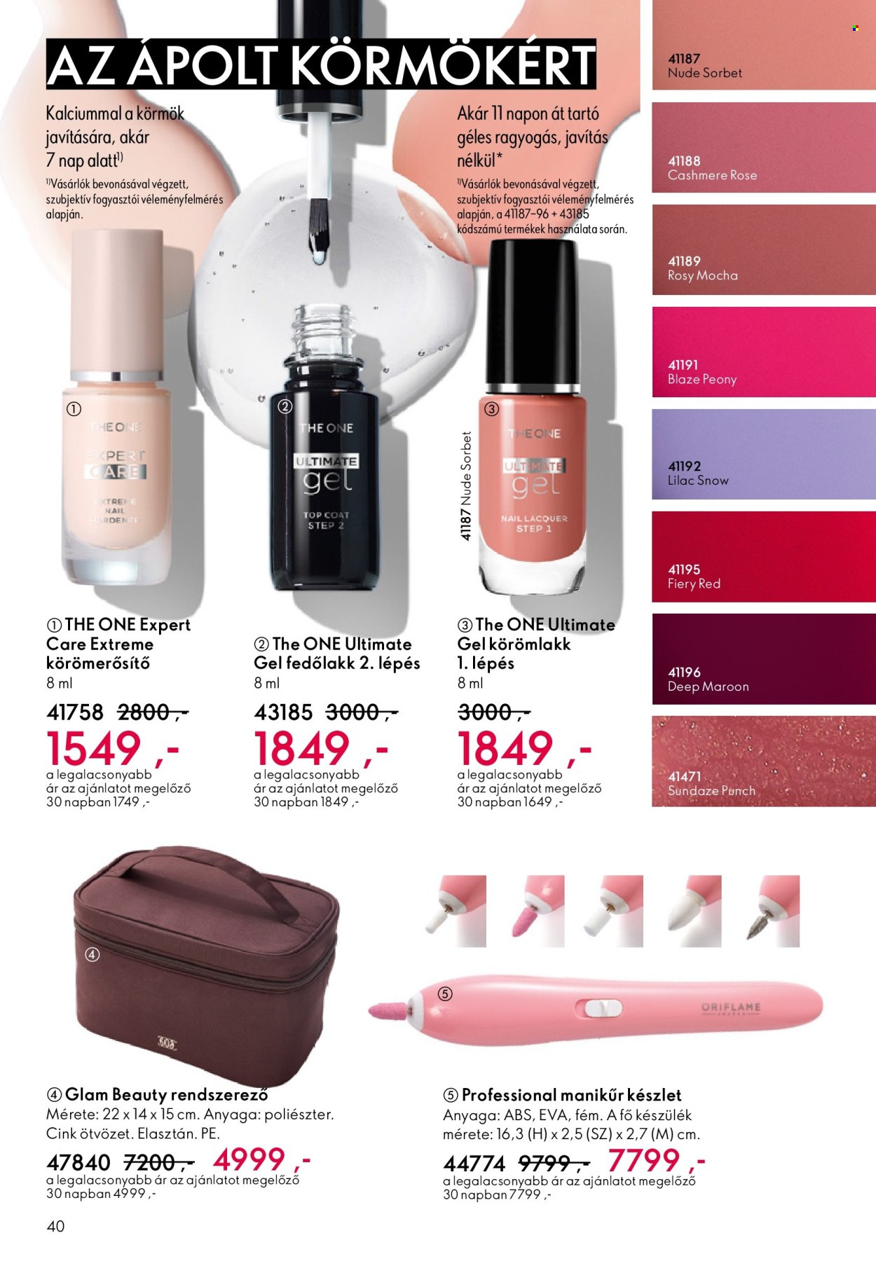 Oriflame akciós újságok - 2025.10.01 - 2025.10.21. Oldal 40