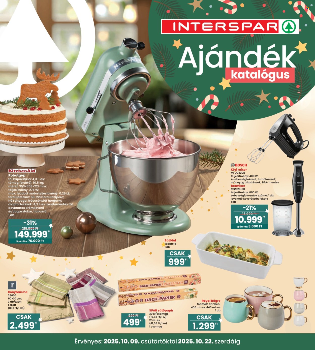 INTERSPAR akciós újságok - 2025.10.09 - 2025.10.22. Oldal 1