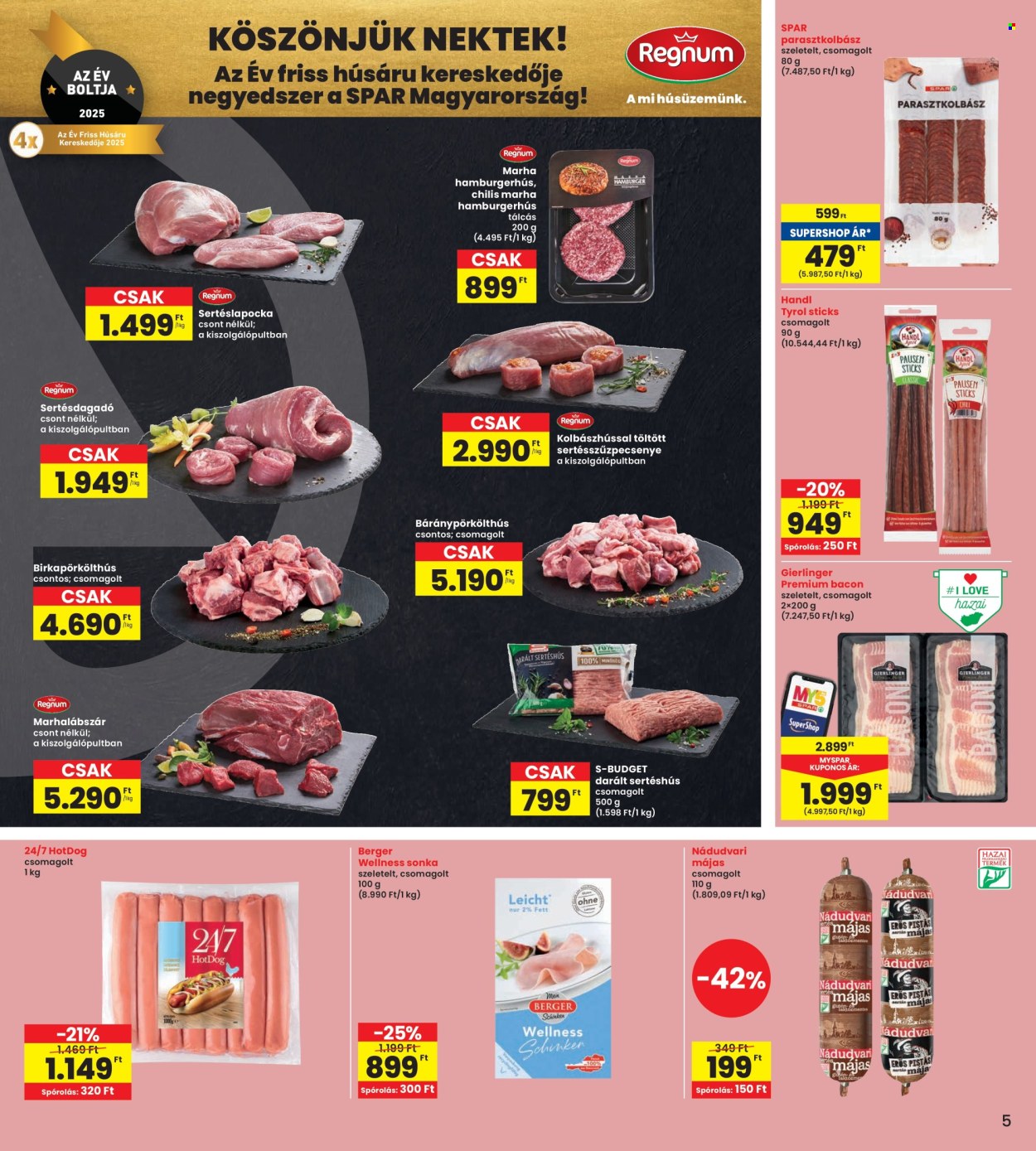 INTERSPAR akciós újságok - 2025.10.09 - 2025.10.15. Oldal 5
