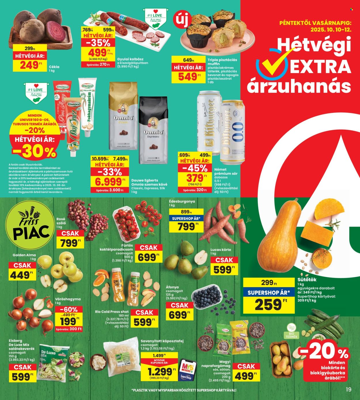 INTERSPAR akciós újságok - 2025.10.09 - 2025.10.15. Oldal 19