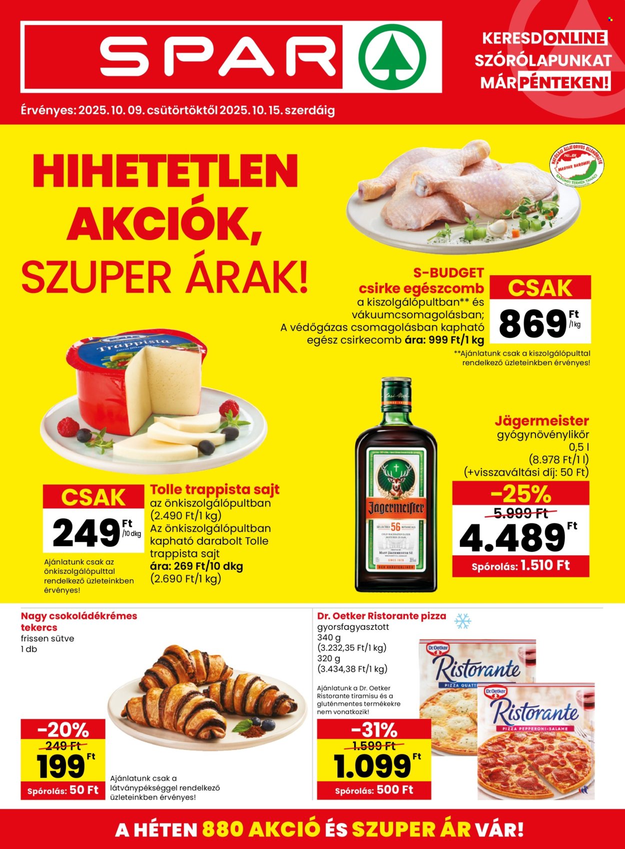 SPAR akciós újságok - 2025.10.09 - 2025.10.15. Oldal 1