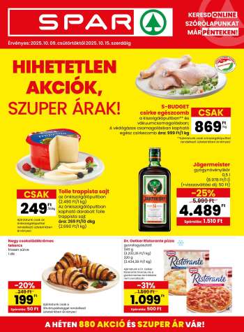 Újság SPAR - 2025.10.09 - 2025.10.15.