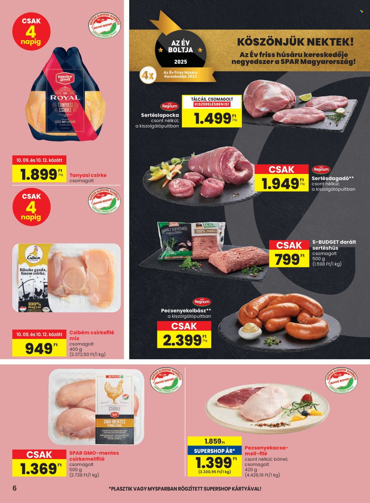 SPAR akciós újságok - 2025.10.09 - 2025.10.15. Oldal 6