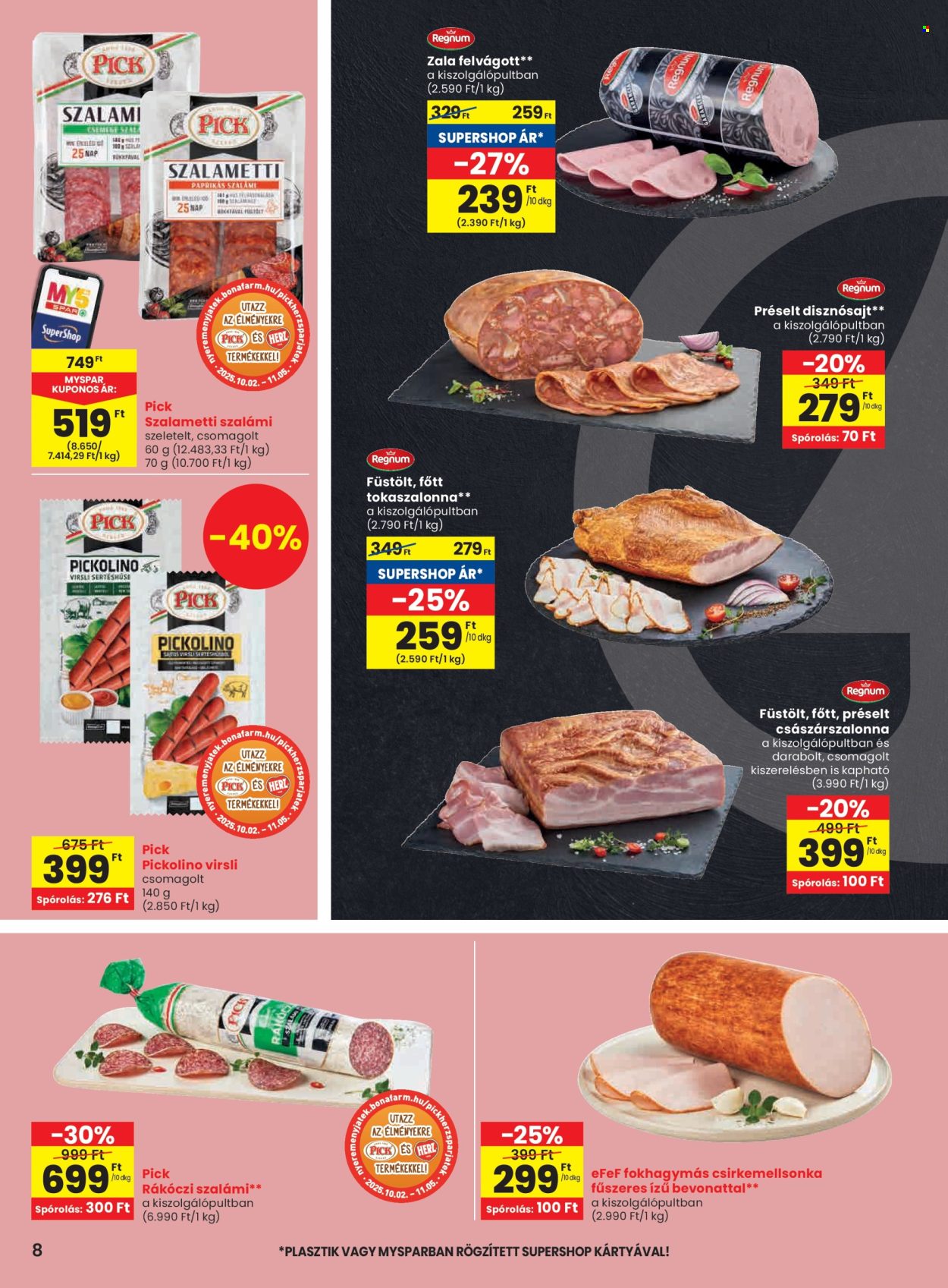 SPAR akciós újságok - 2025.10.09 - 2025.10.15. Oldal 8