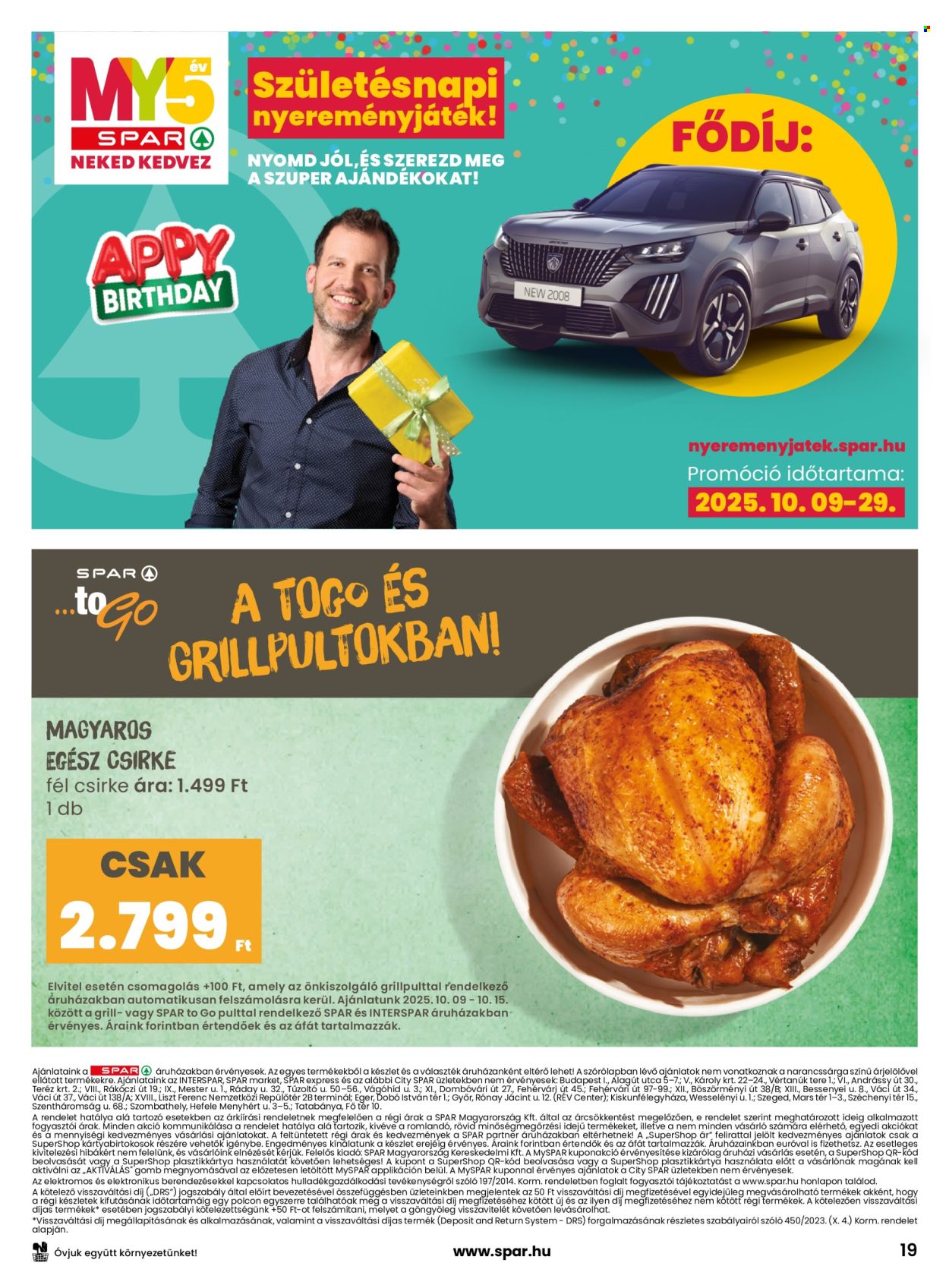SPAR akciós újságok - 2025.10.09 - 2025.10.15. Oldal 19
