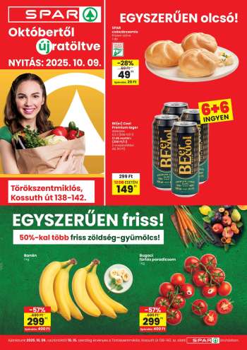 Újság SPAR Szupermarket - 2025.10.09 - 2025.10.15.