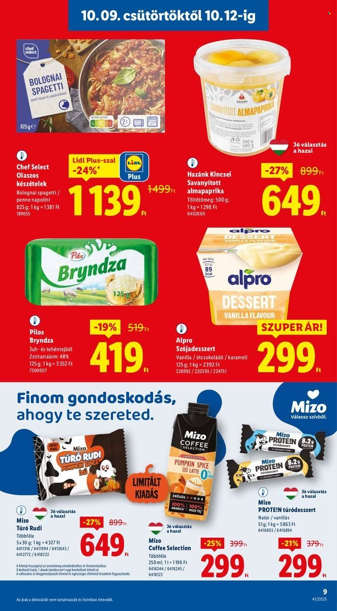 Lidl akciós újságok - 2025.10.09 - 2025.10.15. Oldal 9