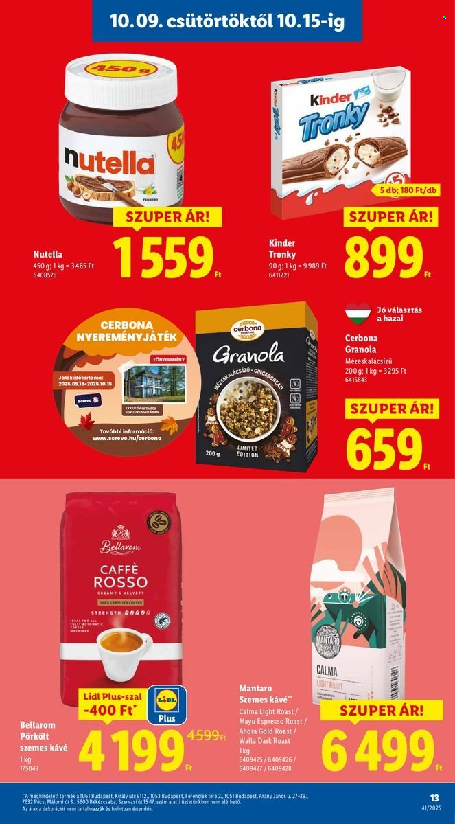 Lidl akciós újságok - 2025.10.09 - 2025.10.15. Oldal 13
