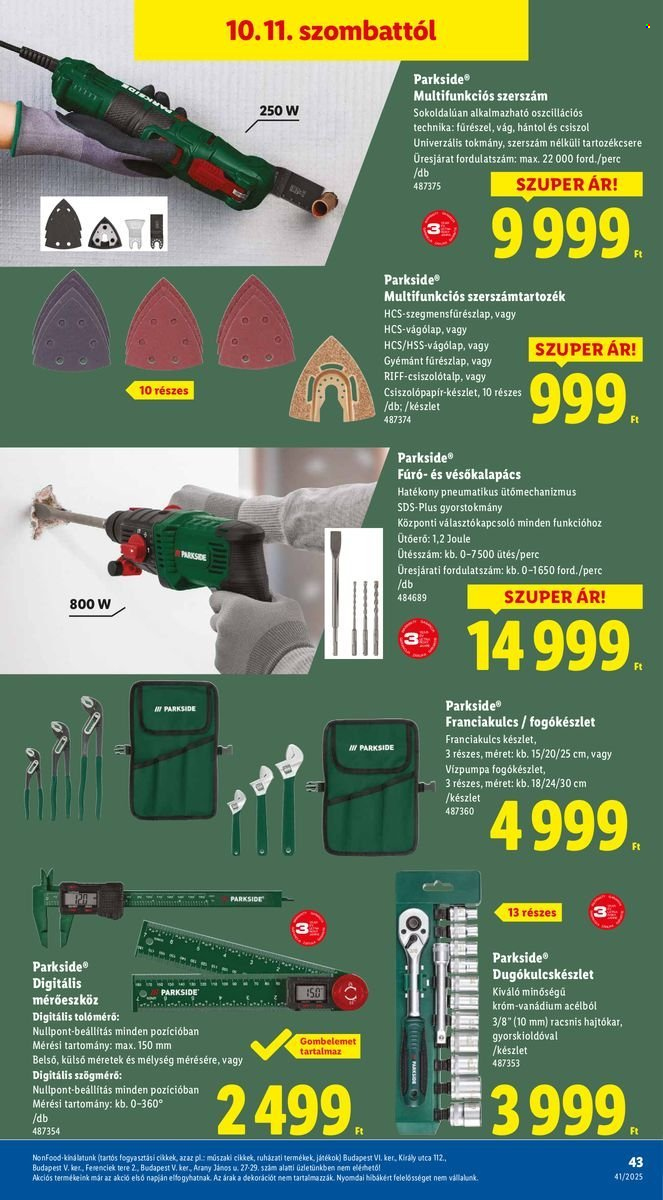 Lidl akciós újságok - 2025.10.09 - 2025.10.15. Oldal 43
