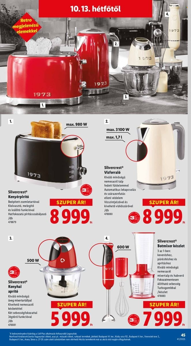 Lidl akciós újságok - 2025.10.09 - 2025.10.15. Oldal 45
