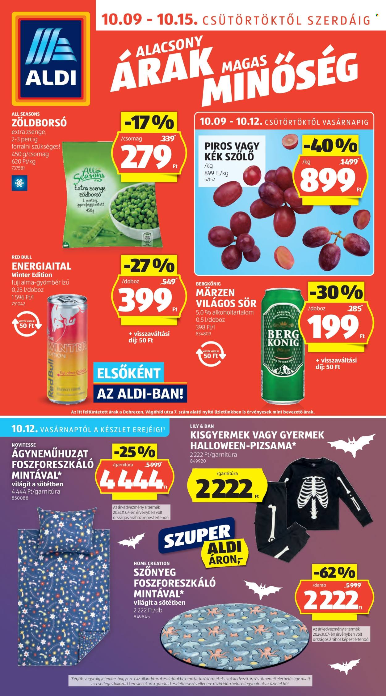 Aldi akciós újságok - 2025.10.09 - 2025.10.15. Oldal 1