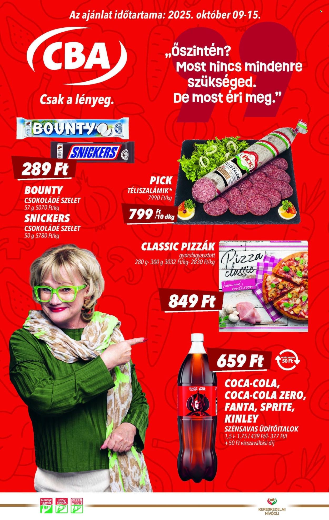 CBA akciós újságok - 2025.10.09 - 2025.10.15. Oldal 1