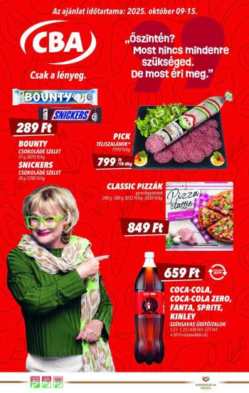 Újság CBA - 2025.10.09 - 2025.10.15.