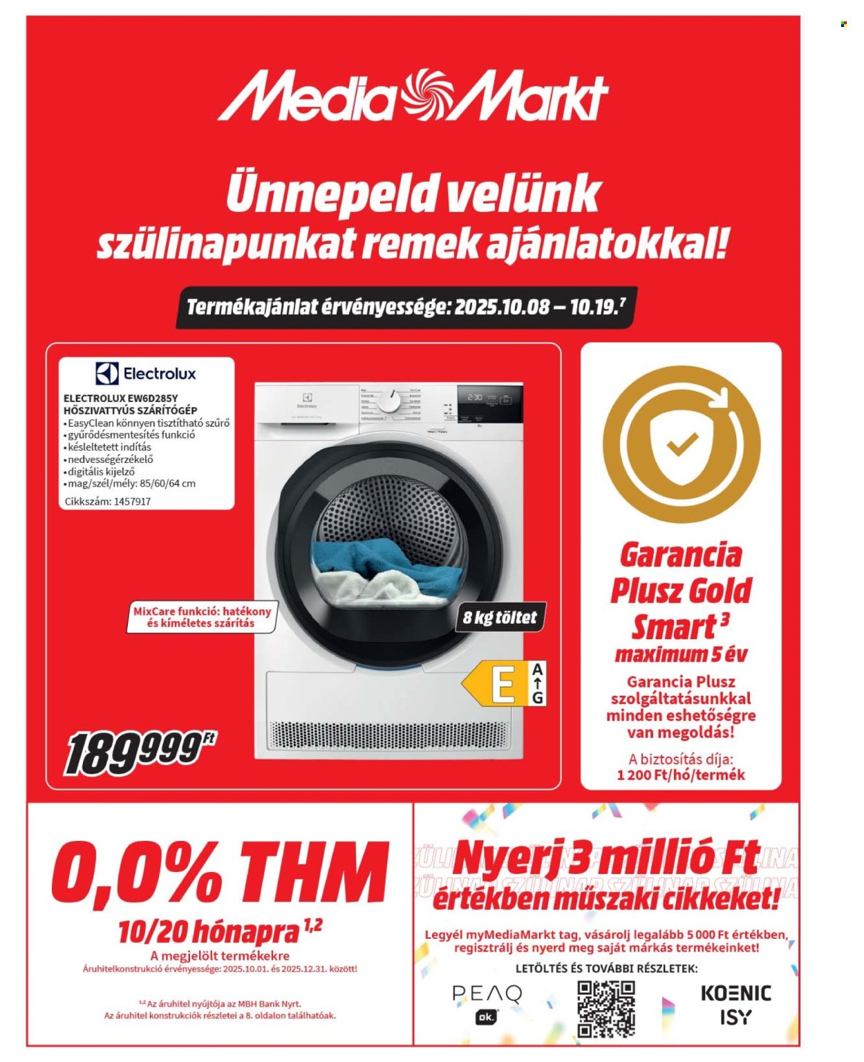 MediaMarkt akciós újságok - 2025.10.08 - 2025.10.19. Oldal 1