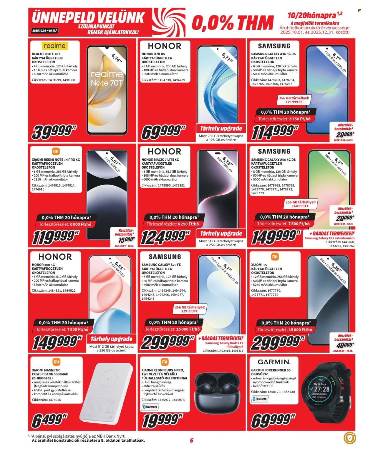 MediaMarkt akciós újságok - 2025.10.08 - 2025.10.19. Oldal 6