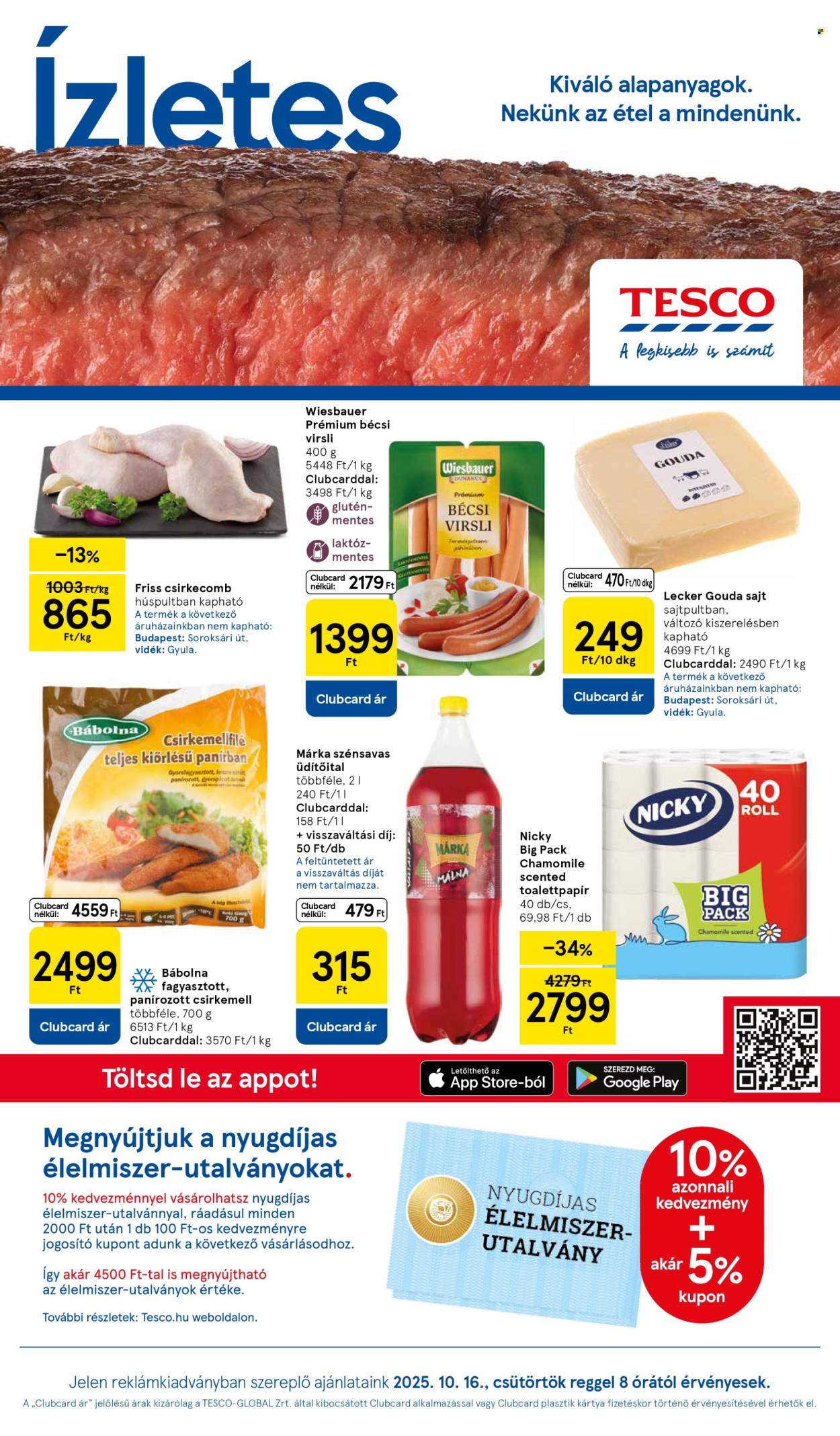 TESCO akciós újságok - 2025.10.16 - 2025.10.22. Oldal 1