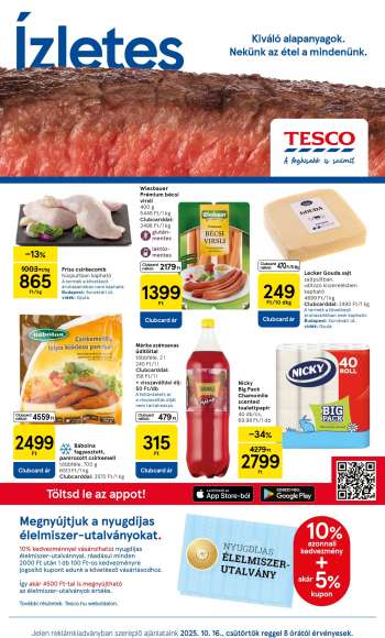 Újság TESCO - 2025.10.16 - 2025.10.22.