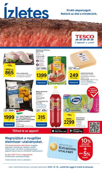 Újság TESCO - 2025.10.16 - 2025.10.22.