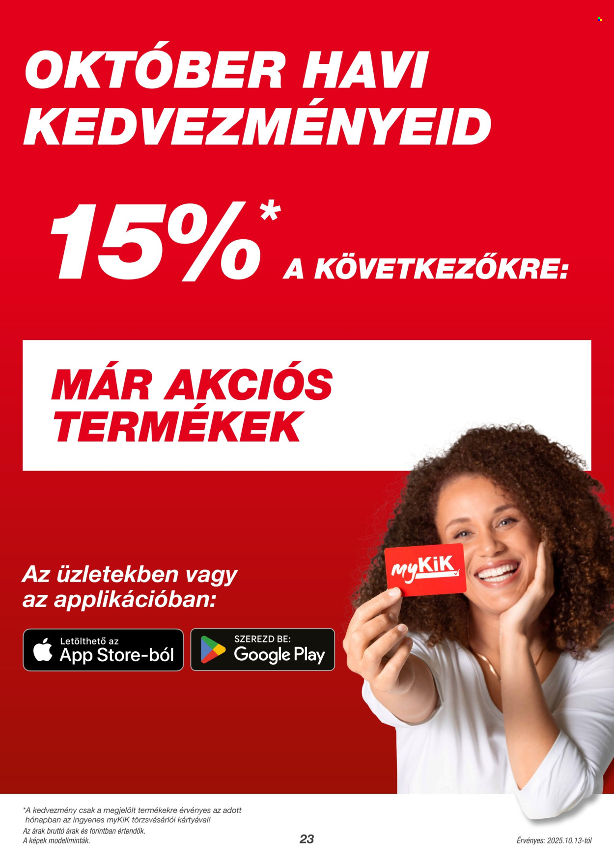 Kik akciós újságok. Oldal 23