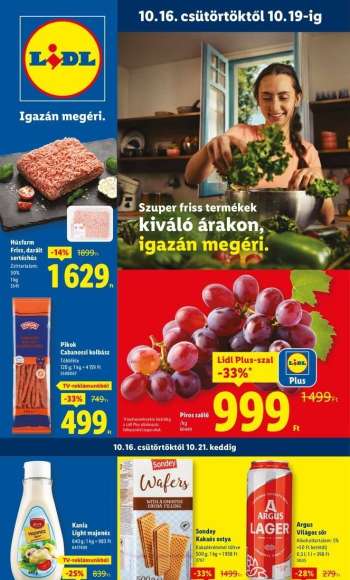 Újság Lidl - 2025.10.16 - 2025.10.22.