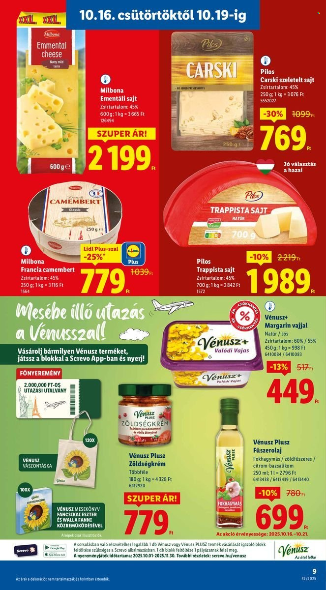 Lidl akciós újságok - 2025.10.16 - 2025.10.22. Oldal 9