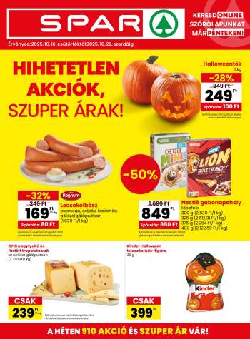 Újság SPAR - 2025.10.16 - 2025.10.22.