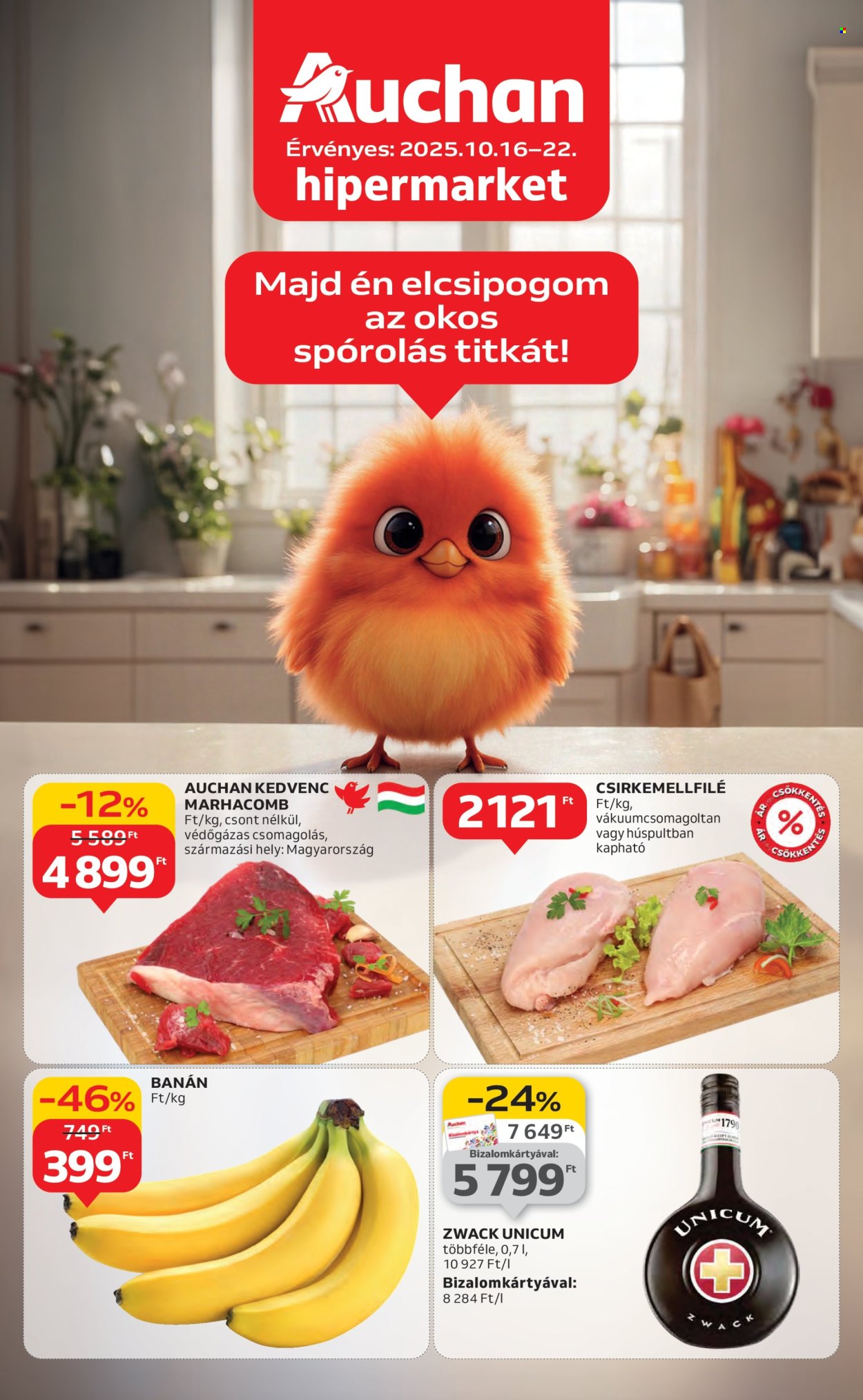 Auchan akciós újságok - 2025.10.16 - 2025.10.22. Oldal 1