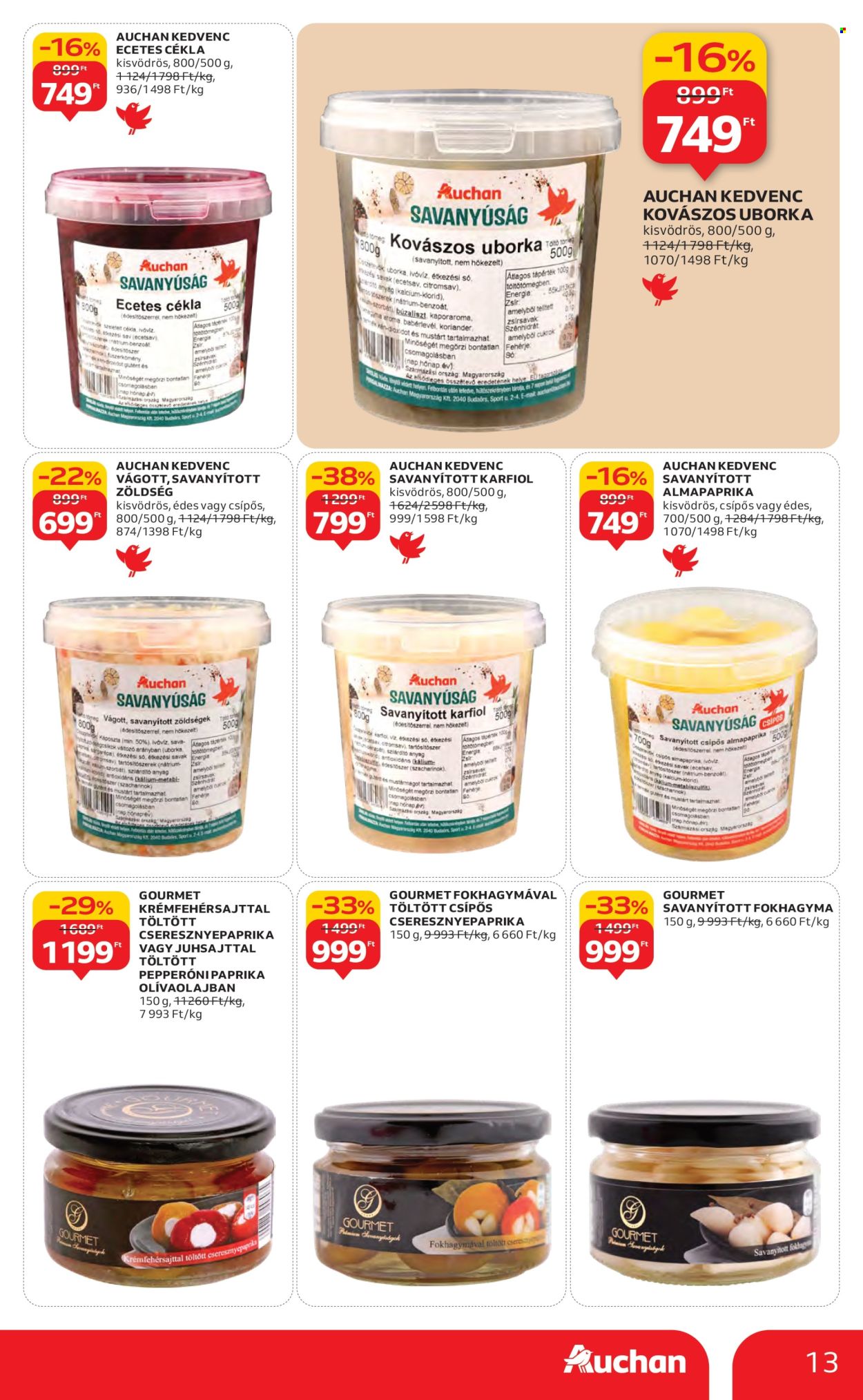 Auchan akciós újságok - 2025.10.16 - 2025.10.22. Oldal 13