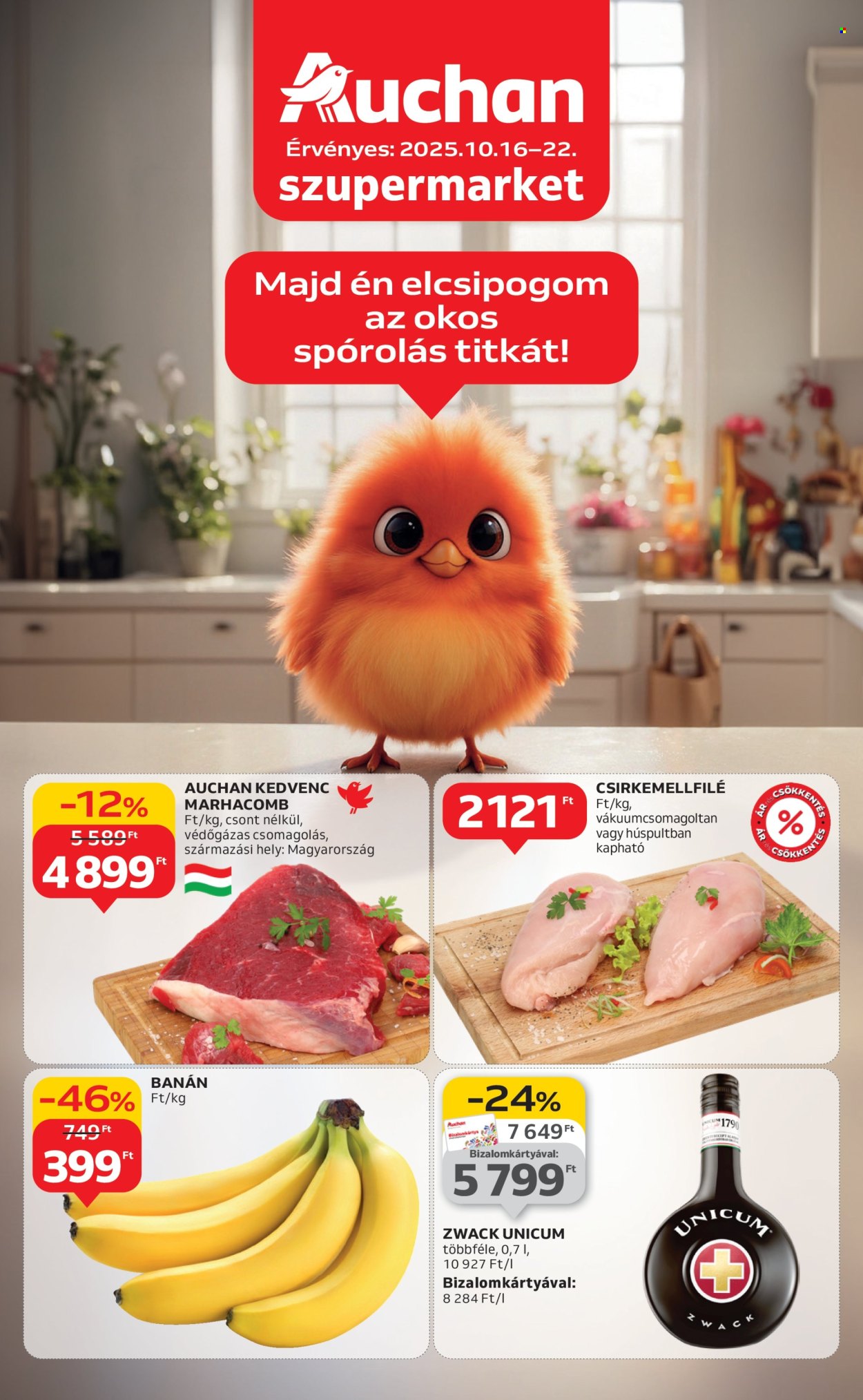 Auchan akciós újságok - 2025.10.16 - 2025.10.22. Oldal 1