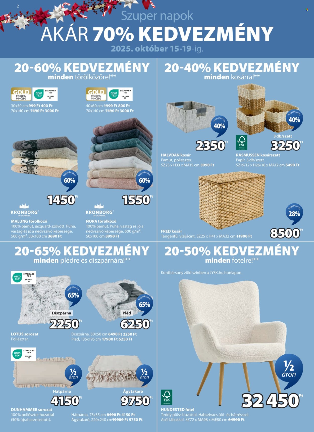 JYSK akciós újságok - 2025.10.15 - 2025.11.30. Oldal 3