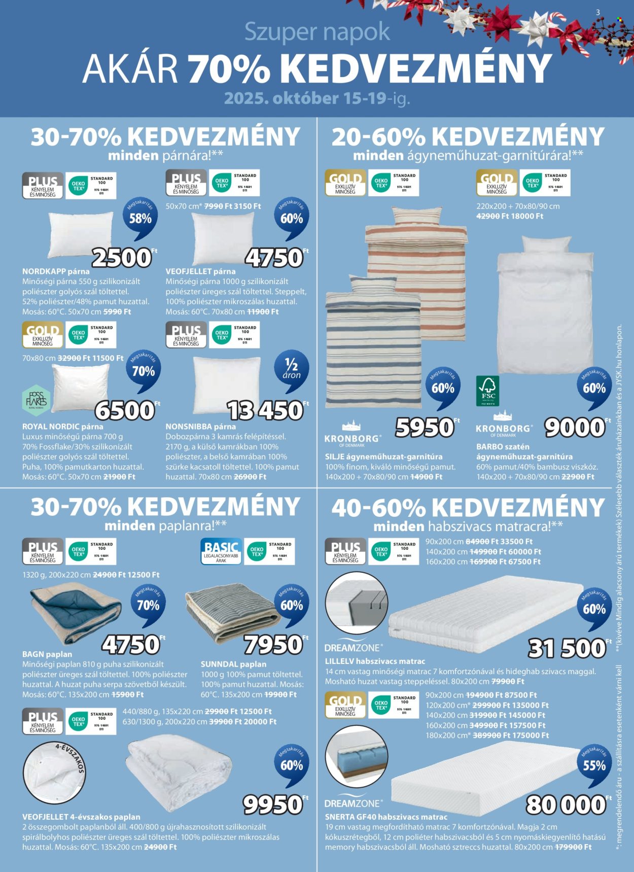 JYSK akciós újságok - 2025.10.15 - 2025.11.30. Oldal 4
