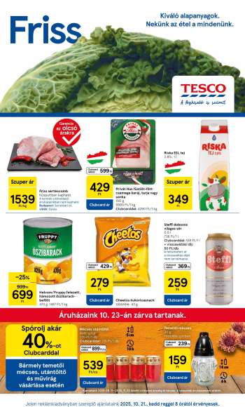 Újság TESCO - 2025.10.21 - 2025.10.28.