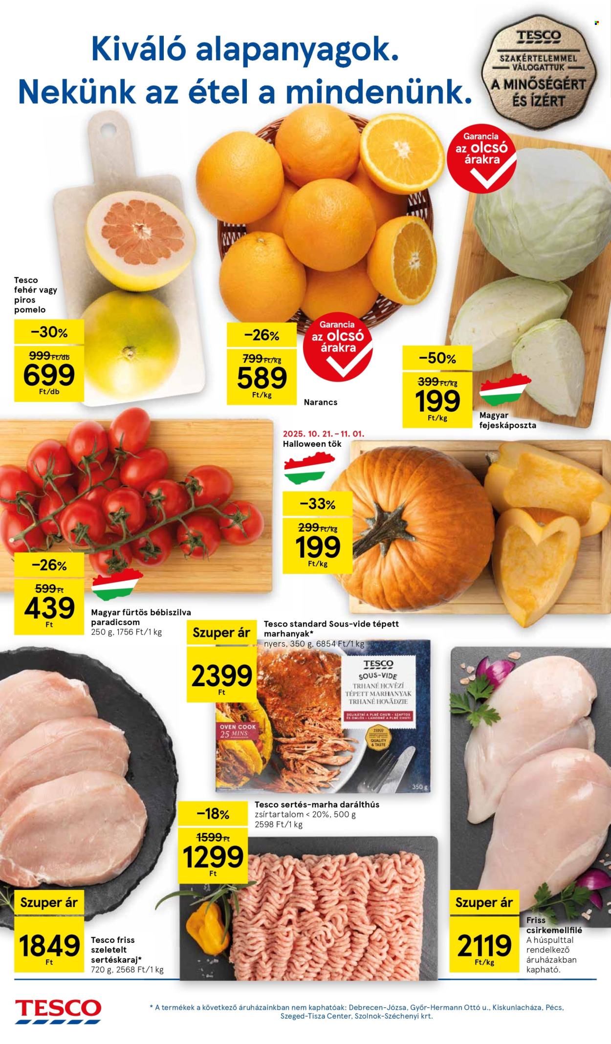 TESCO akciós újságok - 2025.10.21 - 2025.10.29. Oldal 2