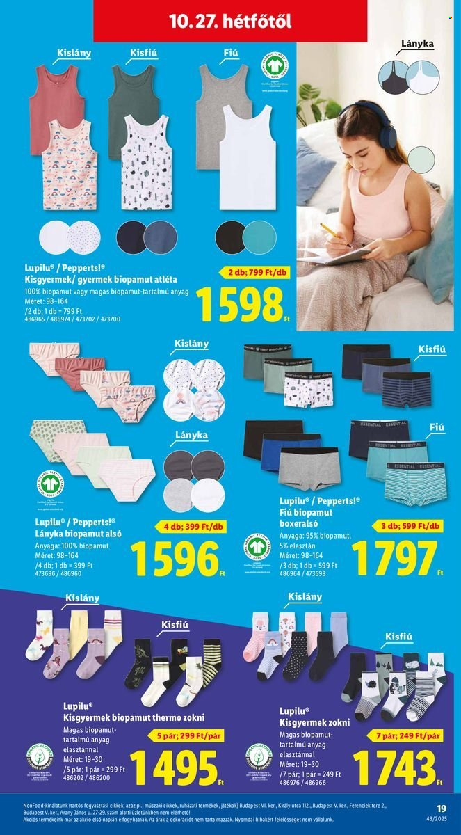 Lidl akciós újságok - 2025.10.22 - 2025.10.29. Oldal 19