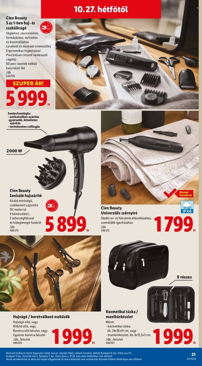 Lidl akciós újságok - 2025.10.22 - 2025.10.29. Oldal 21