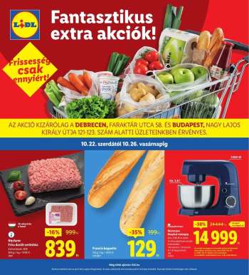Újság Lidl - 2025.10.22 - 2025.10.26.