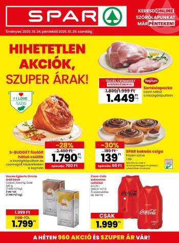 Újság SPAR - 2025.10.24 - 2025.10.29.