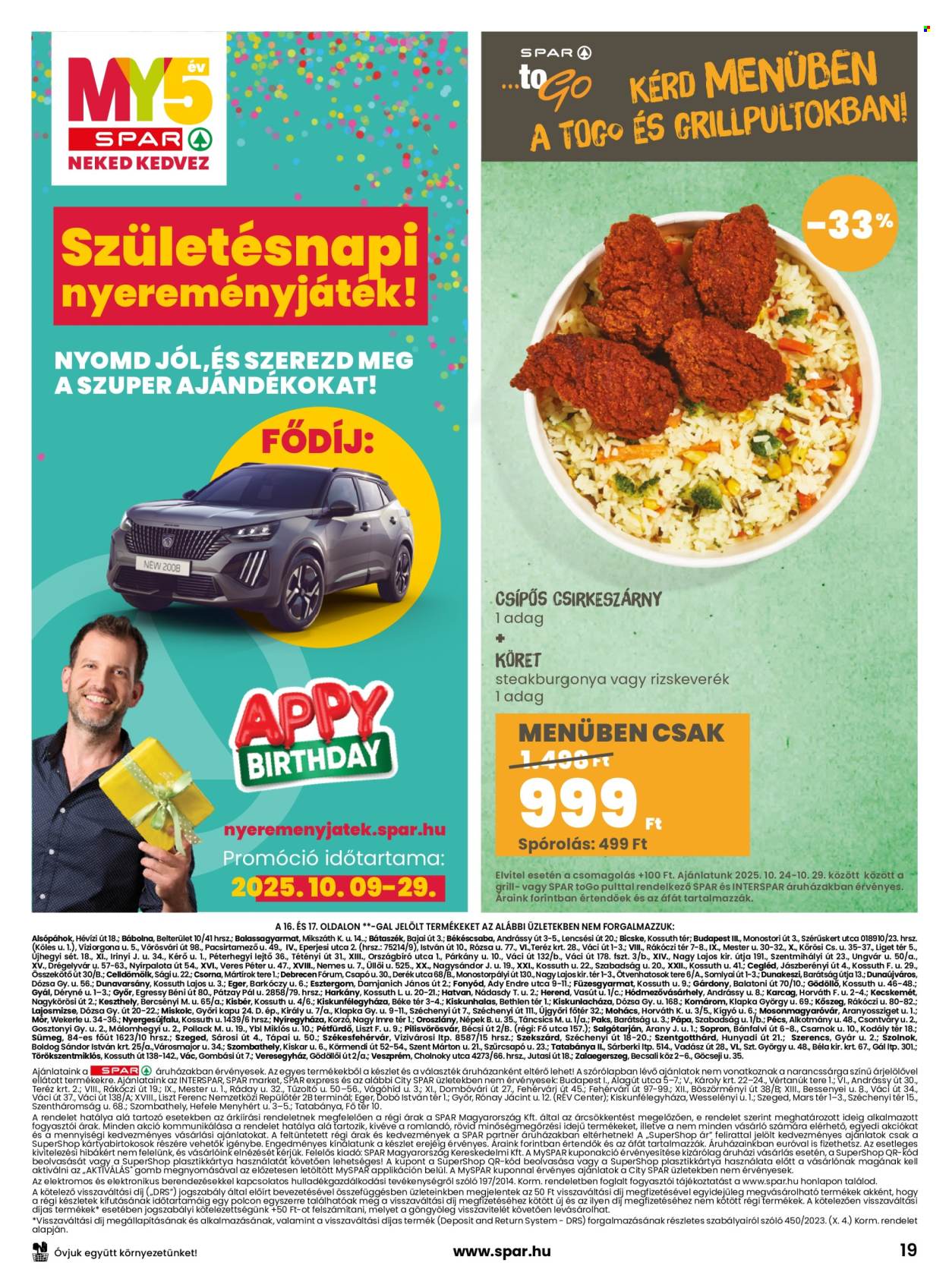 SPAR akciós újságok - 2025.10.24 - 2025.10.29. Oldal 19