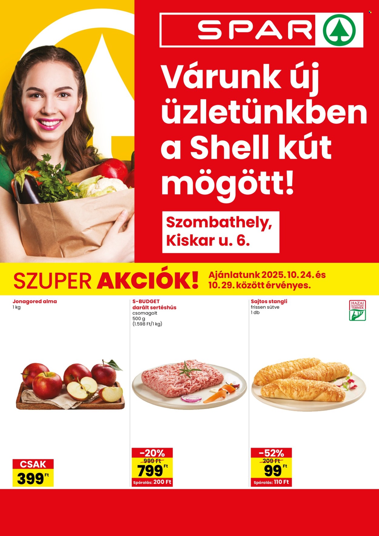 SPAR Szupermarket akciós újságok - 2025.10.24 - 2025.10.29. Oldal 1