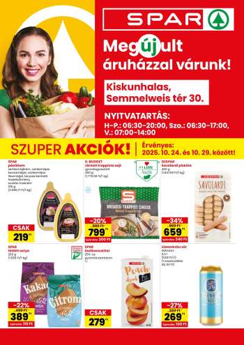 Újság SPAR Szupermarket - 2025.10.24 - 2025.10.29.