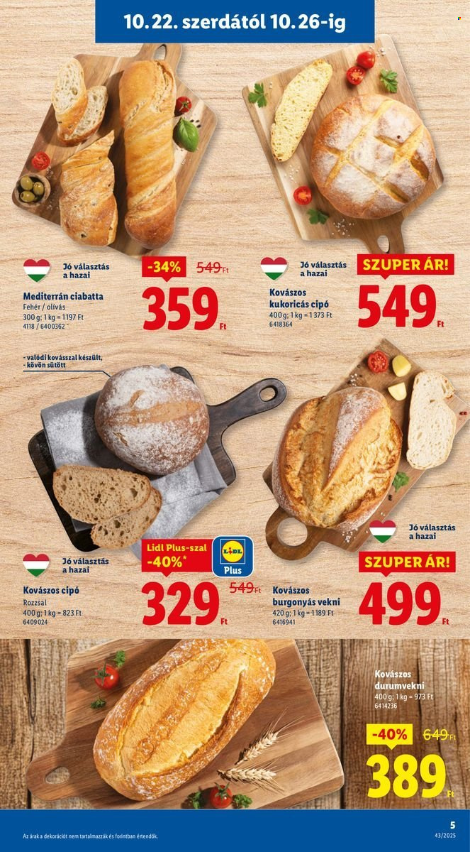 Lidl akciós újságok - 2025.10.22 - 2025.10.29. Oldal 5