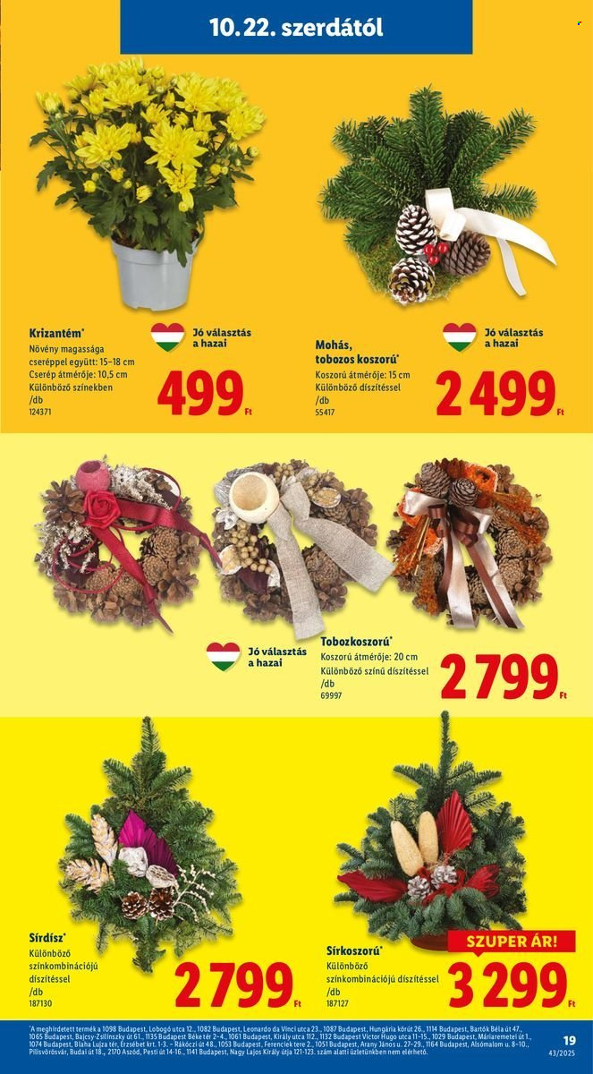 Lidl akciós újságok - 2025.10.22 - 2025.10.29. Oldal 19