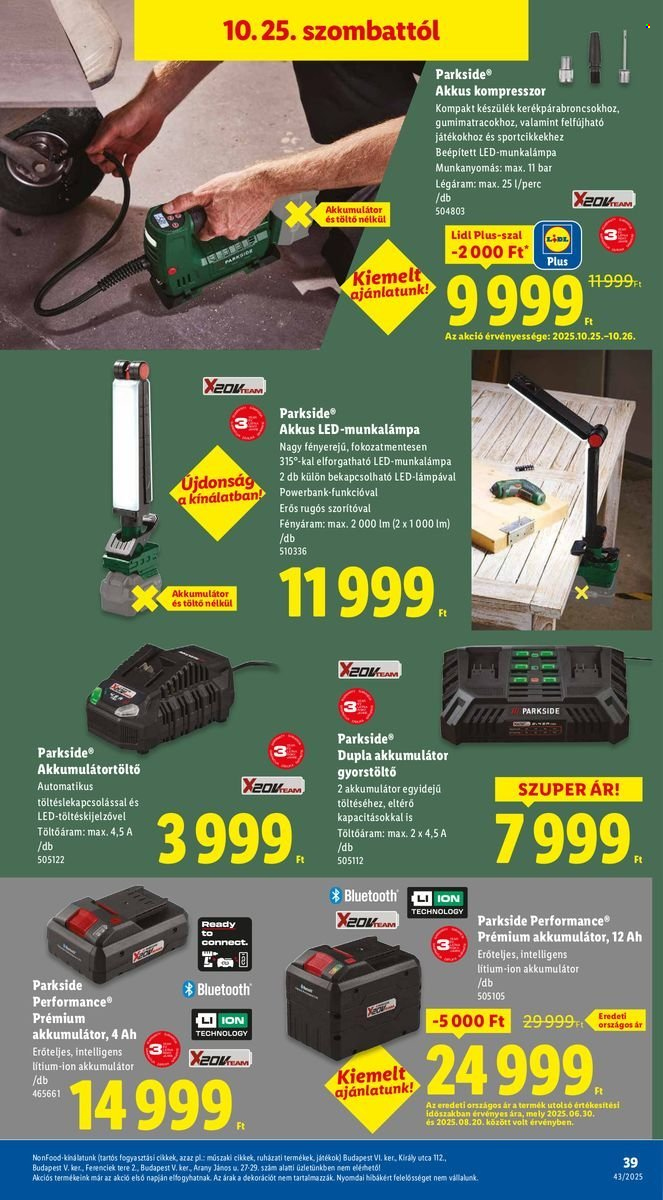 Lidl akciós újságok - 2025.10.22 - 2025.10.29. Oldal 39